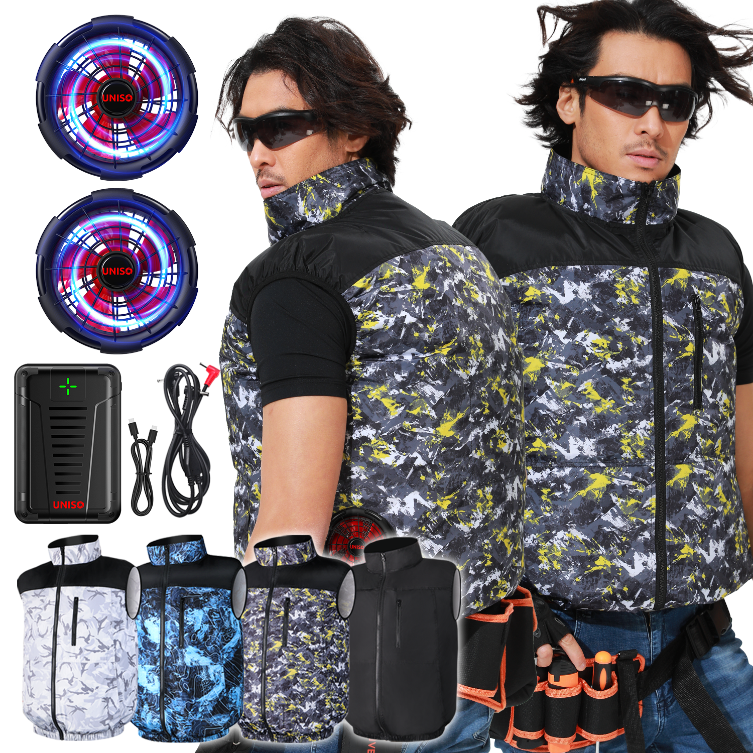 [RUIPU]空調作業服 ファンバッテリーセット 作業服専用 Amazon.co.jp: [RuiPu] 空調作業服 ファンバッテリーセット