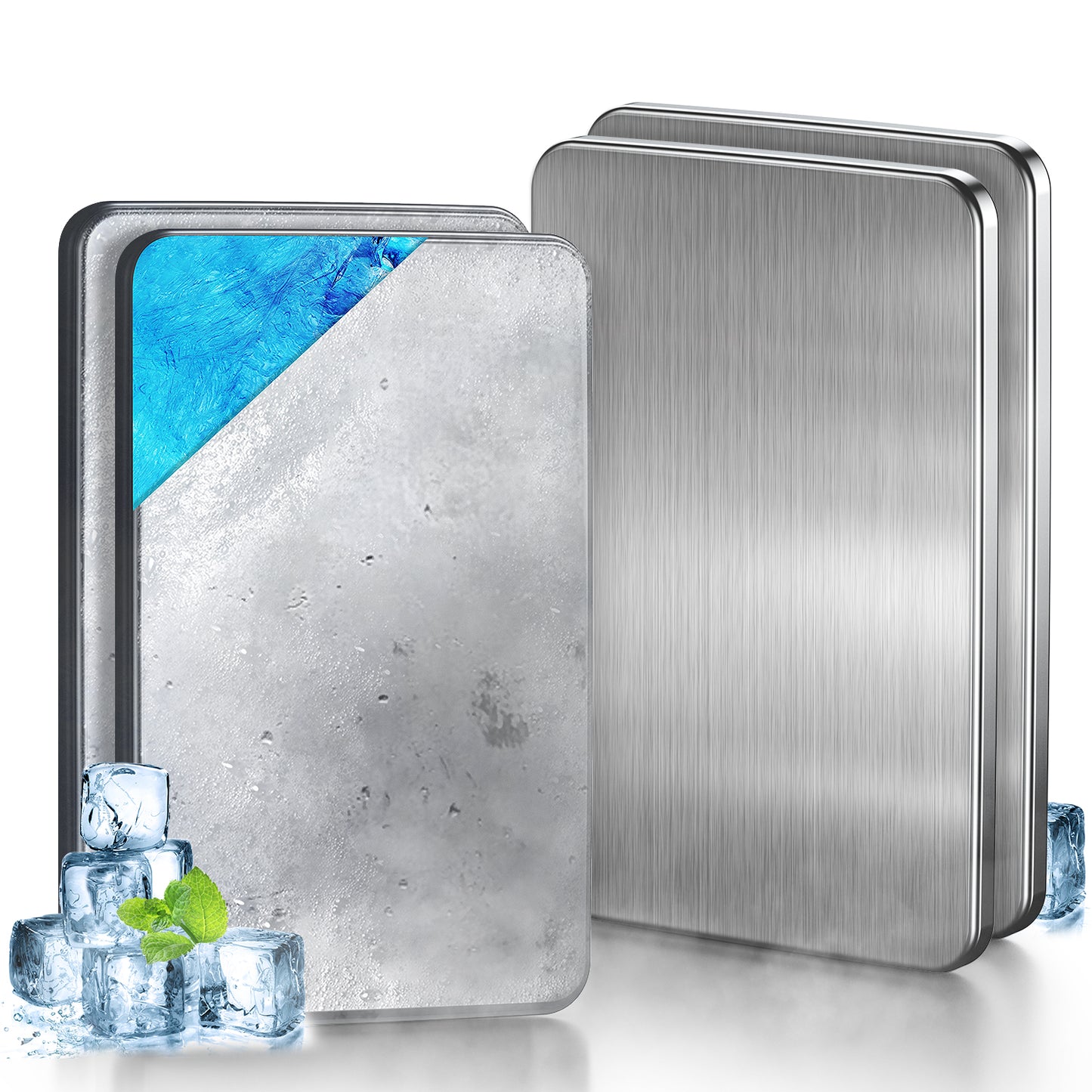 強力保冷剤 驚異の保冷力 2/4/6/8/10個セット【倍速凍結＆長時間保冷】ステンレス製アイス保冷剤