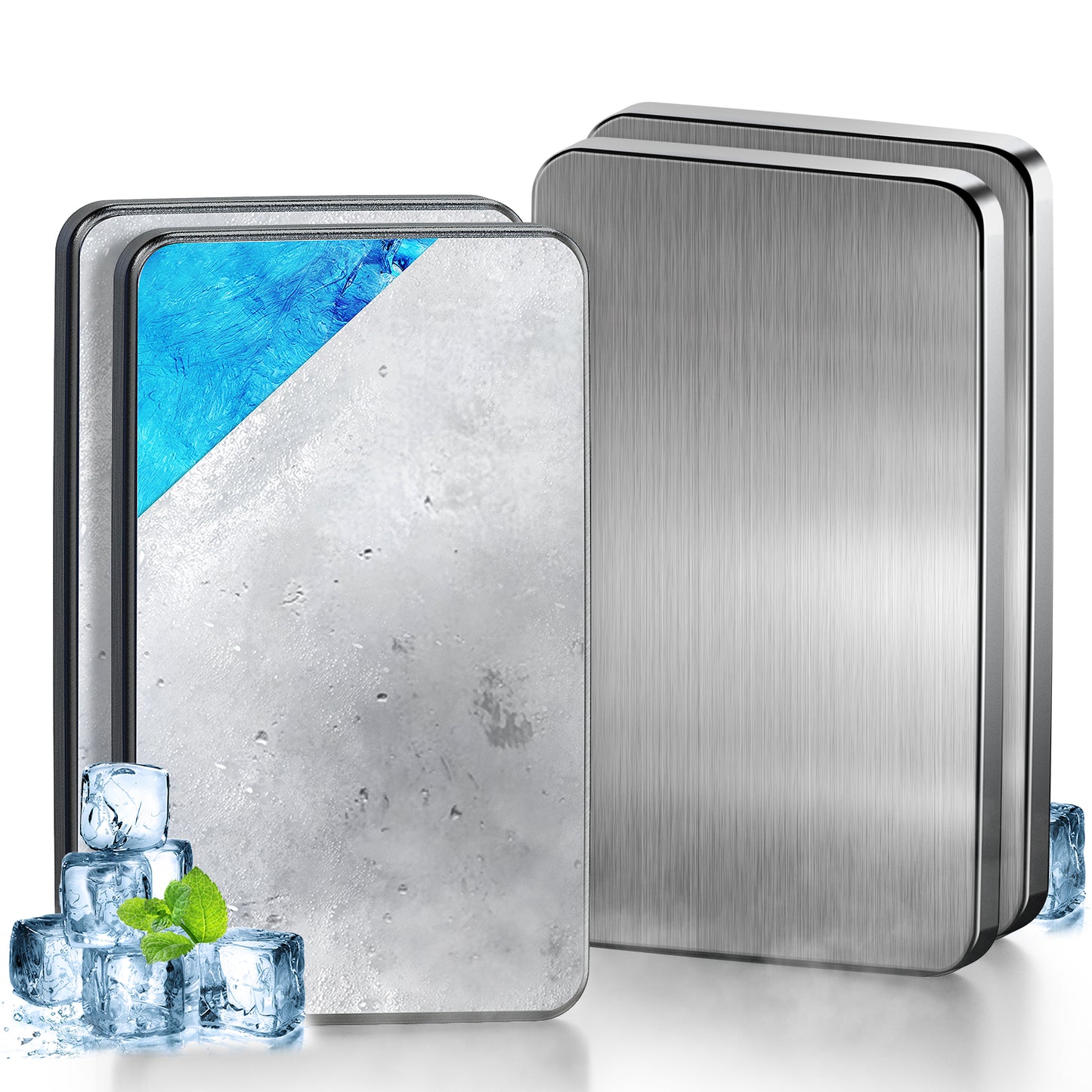 強力保冷剤 驚異の保冷力 2/4/6/8/10個セット【倍速凍結＆長時間保冷】ステンレス製アイス保冷剤