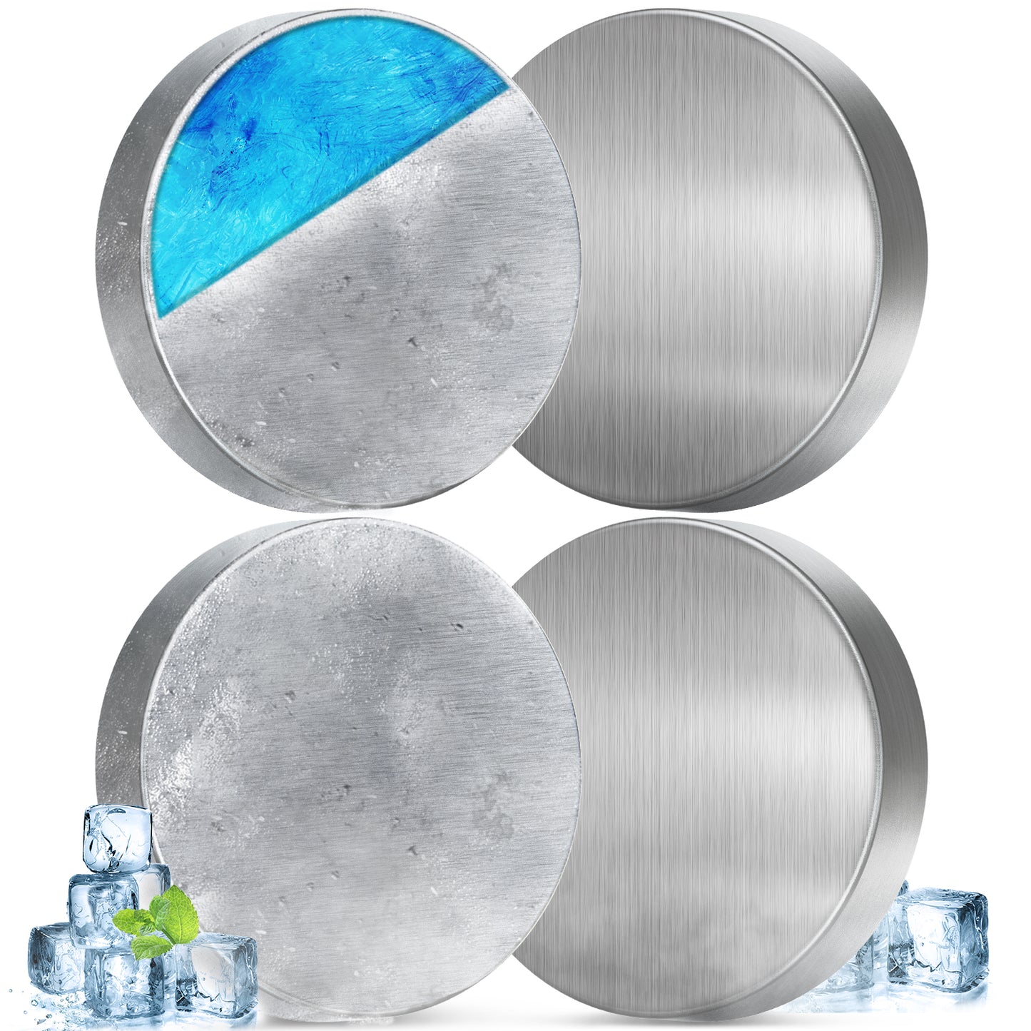 強力保冷剤 驚異の保冷力 2/4/6/8/10個セット【倍速凍結＆長時間保冷】ステンレス製アイス保冷剤