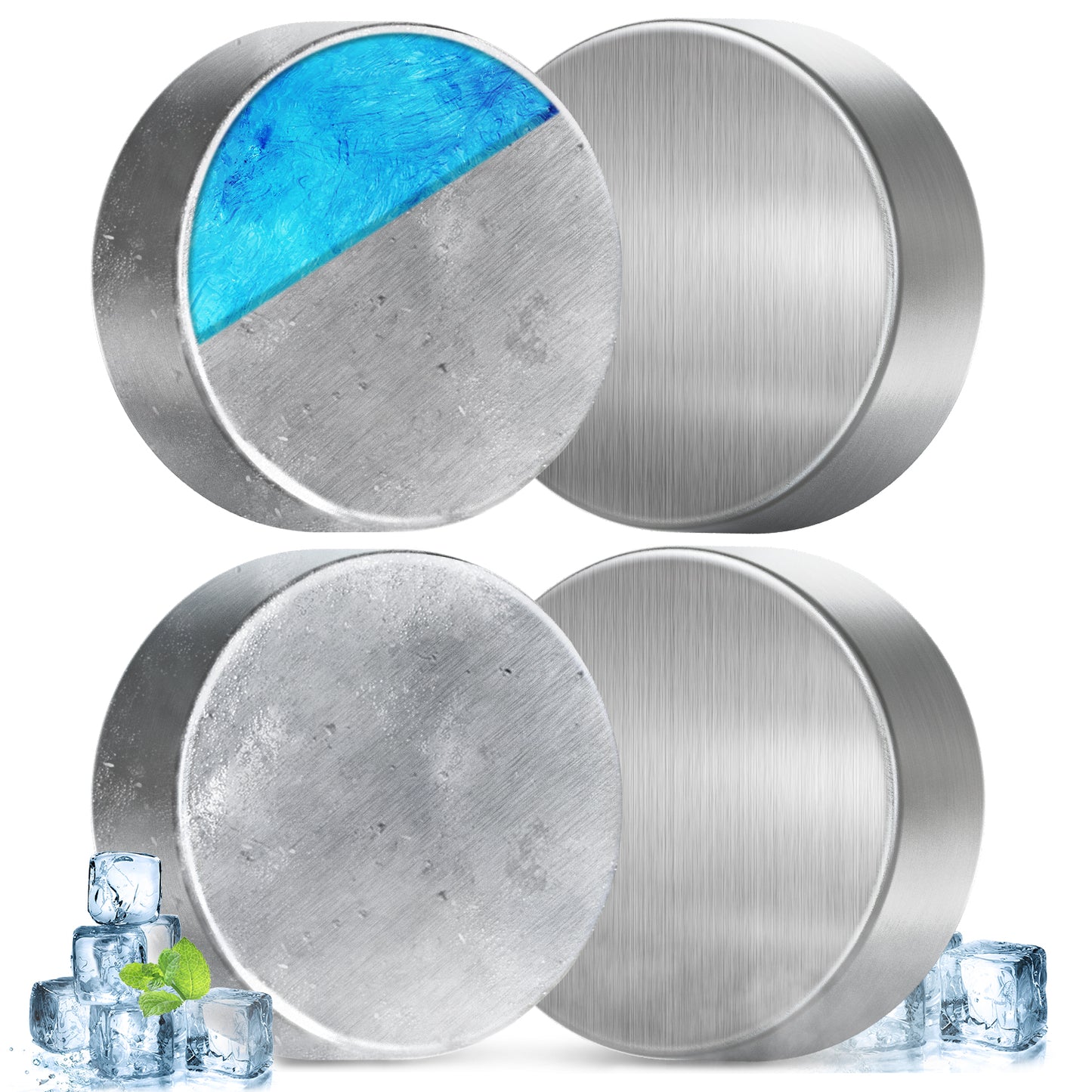 強力保冷剤 驚異の保冷力 2/4/6/8/10個セット【倍速凍結＆長時間保冷】ステンレス製アイス保冷剤